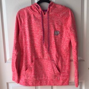 IVORY ELLA | coral hooded sweatshirt